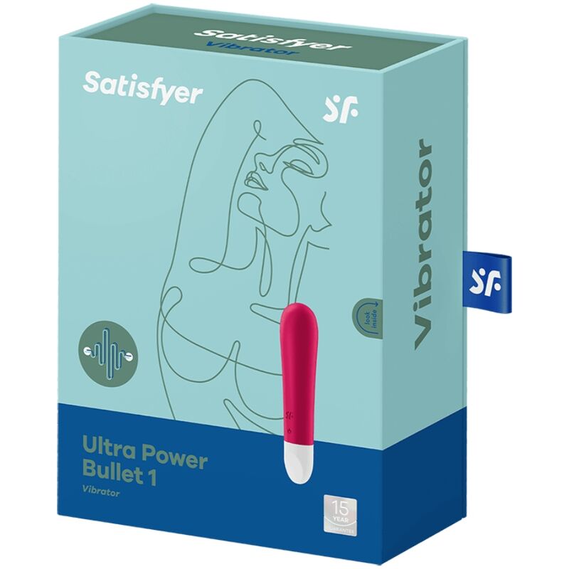 SATISFYER - ULTRA POWER BULLET 1 RED - Happytoys Sexshop: online sex shop for Feeling Happy & Easy 😊 - Discreet geleverd