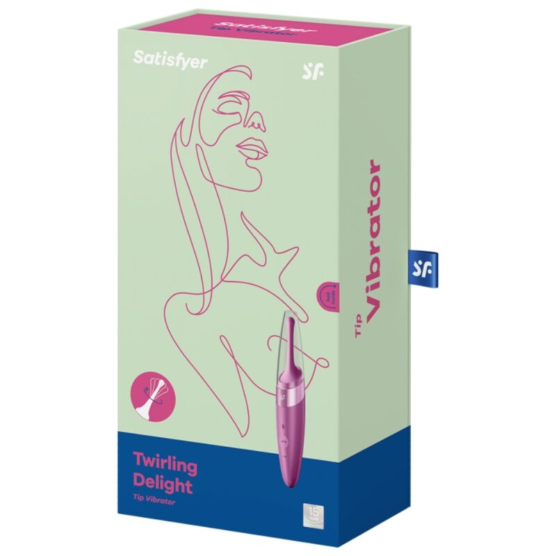 SATISFYER - TWIRLING DELIGHT CLIT TIP VIBRATOR PURPLE - Happytoys Sexshop: online sex shop for Feeling Happy & Easy 😊 - Discreet geleverd
