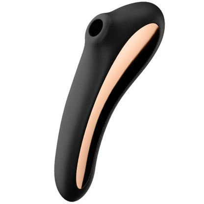 SATISFYER - DUAL KISS AIR PULSE VIBRATOR BLACK - Happytoys Sexshop: online sex shop for Feeling Happy & Easy 😊 - Discreet geleverd