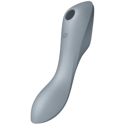 SATISFYER - CURVY TRINITY 3 AIR PULSE VIBRATOR GREY - Happytoys Sexshop: online sex shop for Feeling Happy & Easy 😊 - Discreet geleverd