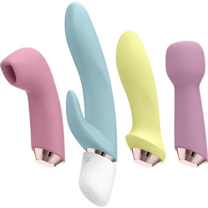SATISFYER - MARVELOUS FOUR VIBRATOR & AIR PULSE SET - Happytoys Sexshop: online sex shop for Feeling Happy & Easy 😊 - Discreet geleverd