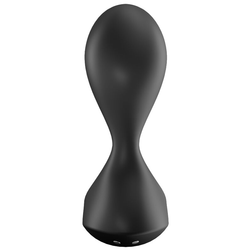 SATISFYER - SWEET SEAL VIBRATING PLUG APP BLACK - Happytoys Sexshop: online sex shop for Feeling Happy & Easy 😊 - Discreet geleverd