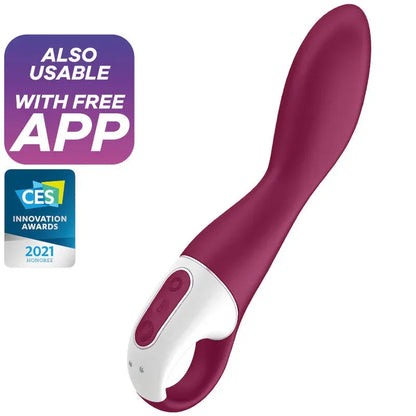 SATISFYER - HEATED THRILL GSPOT VIBRATOR - Happytoys Sexshop: online sex shop for Feeling Happy & Easy 😊 - Discreet geleverd