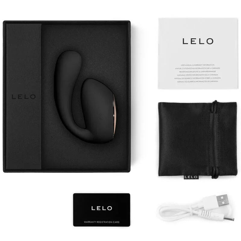 LELO - IDA WAVE COUPLES MASSAGER BLACK - Happytoys Sexshop: online sex shop for Feeling Happy & Easy 😊 - Discreet geleverd