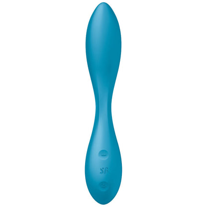 SATISFYER - G-SPOT FLEX 1 MULTI VIBRATOR BLUE - Happytoys Sexshop: online sex shop for Feeling Happy & Easy 😊 - Discreet geleverd