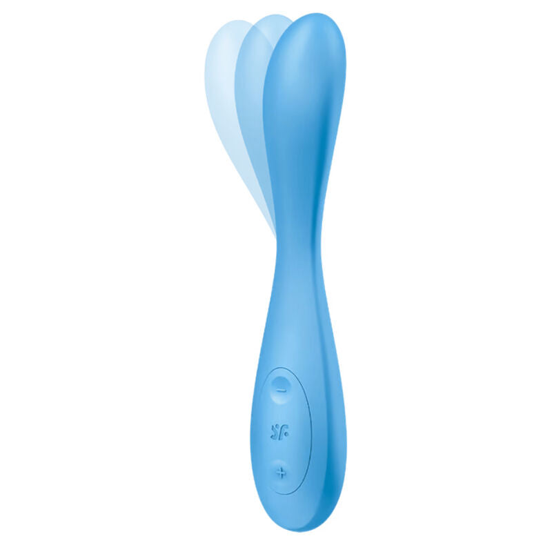 SATISFYER - G-SPOT FLEX 4+ MULTI VIBRATOR APP BLUE - Happytoys Sexshop: online sex shop for Feeling Happy & Easy 😊 - Discreet geleverd