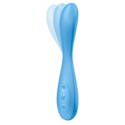 SATISFYER - G-SPOT FLEX 4+ MULTI VIBRATOR APP BLUE - Happytoys Sexshop: online sex shop for Feeling Happy & Easy 😊 - Discreet geleverd