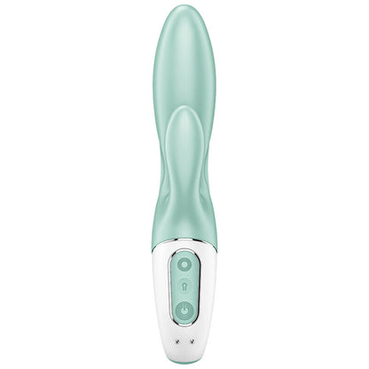 SATISFYER - AIR PUMP BUNNY 5+ INFLATABLE RABBIT VIBRATOR APP GREEN - Happytoys Sexshop: online sex shop for Feeling Happy & Easy 😊 - Discreet geleverd