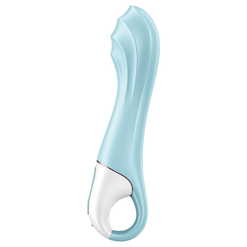 SATISFYER - AIR PUMP VIBRATOR 5+ INFLATABLE G-SPOT VIBRATOR APP BLUE - Happytoys Sexshop: online sex shop for Feeling Happy & Easy 😊 - Discreet geleverd
