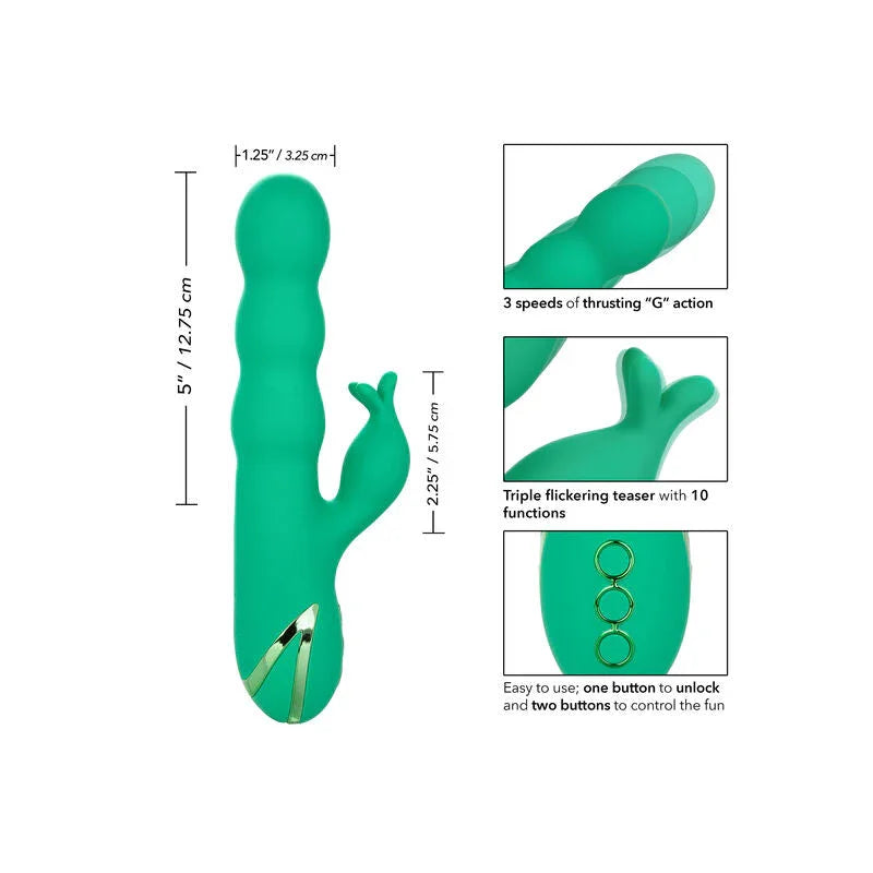 CALEXOTICS - SONOMA SATISFIER GREEN - Happytoys Sexshop: online sex shop for Feeling Happy & Easy 😊 - Discreet geleverd