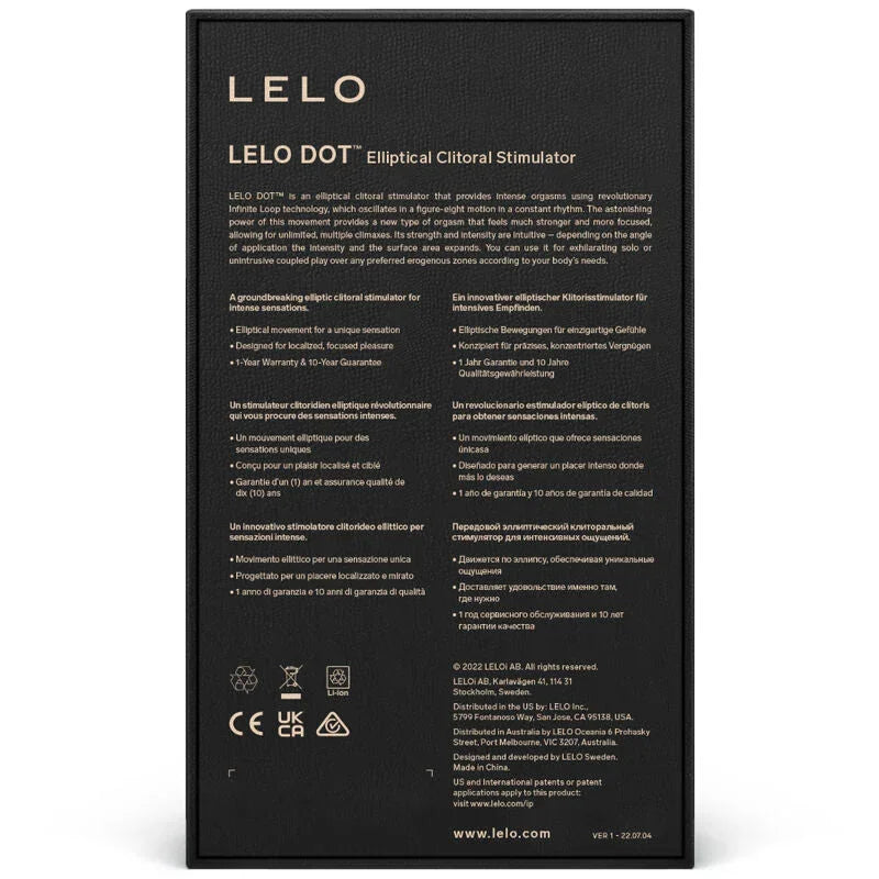 LELO - DOT CLITORIS STIMULATOR - PINK - Happytoys Sexshop: online sex shop for Feeling Happy & Easy 😊 - Discreet geleverd