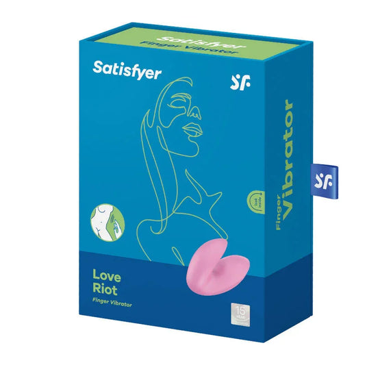 SATISFYER - LOVE RIOT FINGER VIBRATOR PURPLE - Happytoys Sexshop: online sex shop for Feeling Happy & Easy 😊 - Discreet geleverd