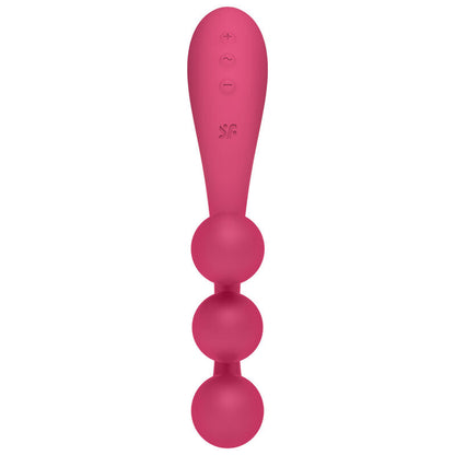 SATISFYER - TRI BALL 1 MULTI VIBRATOR RED - Happytoys Sexshop: online sex shop for Feeling Happy & Easy 😊 - Discreet geleverd