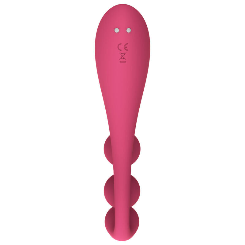 SATISFYER - TRI BALL 1 MULTI VIBRATOR RED - Happytoys Sexshop: online sex shop for Feeling Happy & Easy 😊 - Discreet geleverd