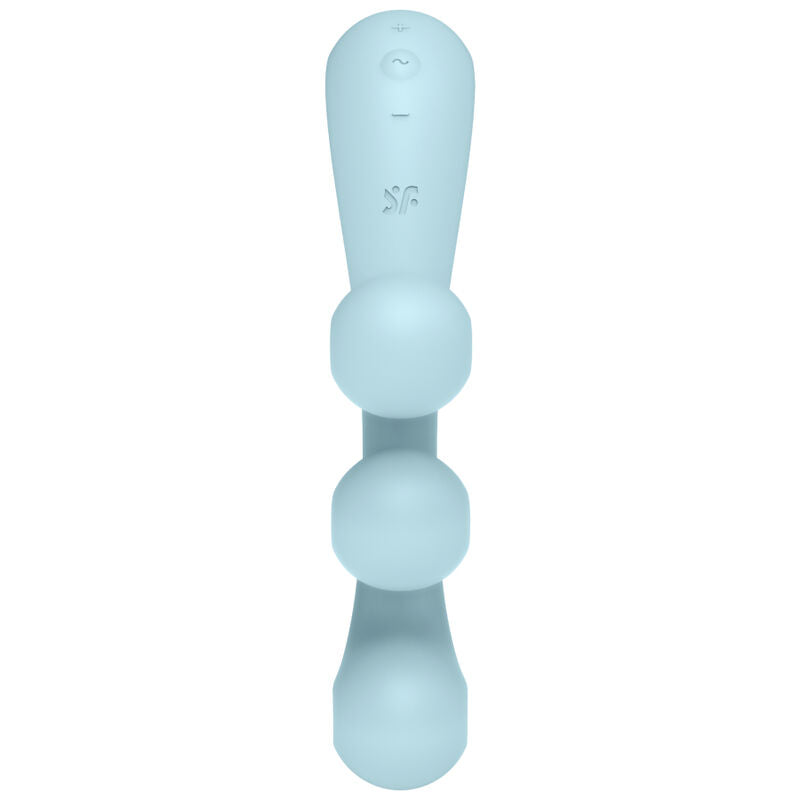 SATISFYER - TRI BALL 2 MULTI VIBRATOR BLUE - Happytoys Sexshop: online sex shop for Feeling Happy & Easy 😊 - Discreet geleverd