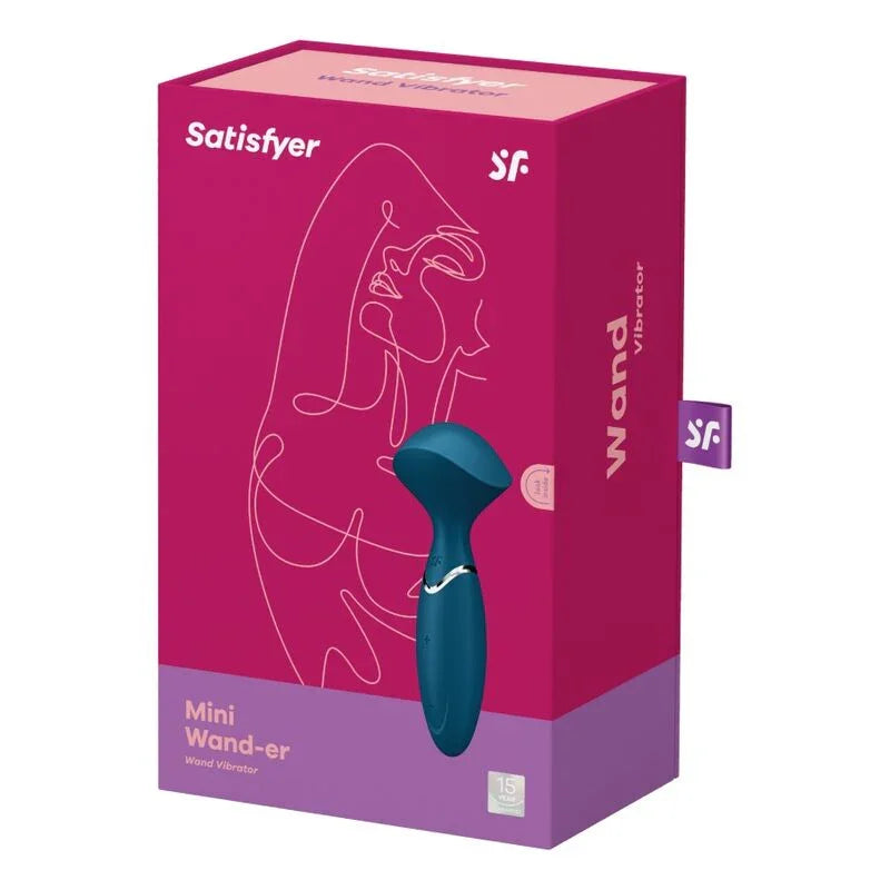 SATISFYER - MINI WOND-ER BLUE - Happytoys Sexshop: online sex shop for Feeling Happy & Easy 😊 - Discreet geleverd