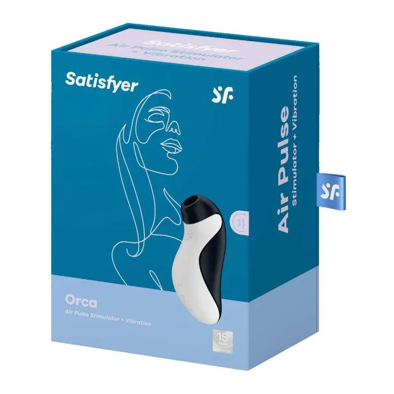 SATISFYER - ORCA AIR PULSE STIMULATOR + VIBRATION - Happytoys Sexshop: online sex shop for Feeling Happy & Easy 😊 - Discreet geleverd