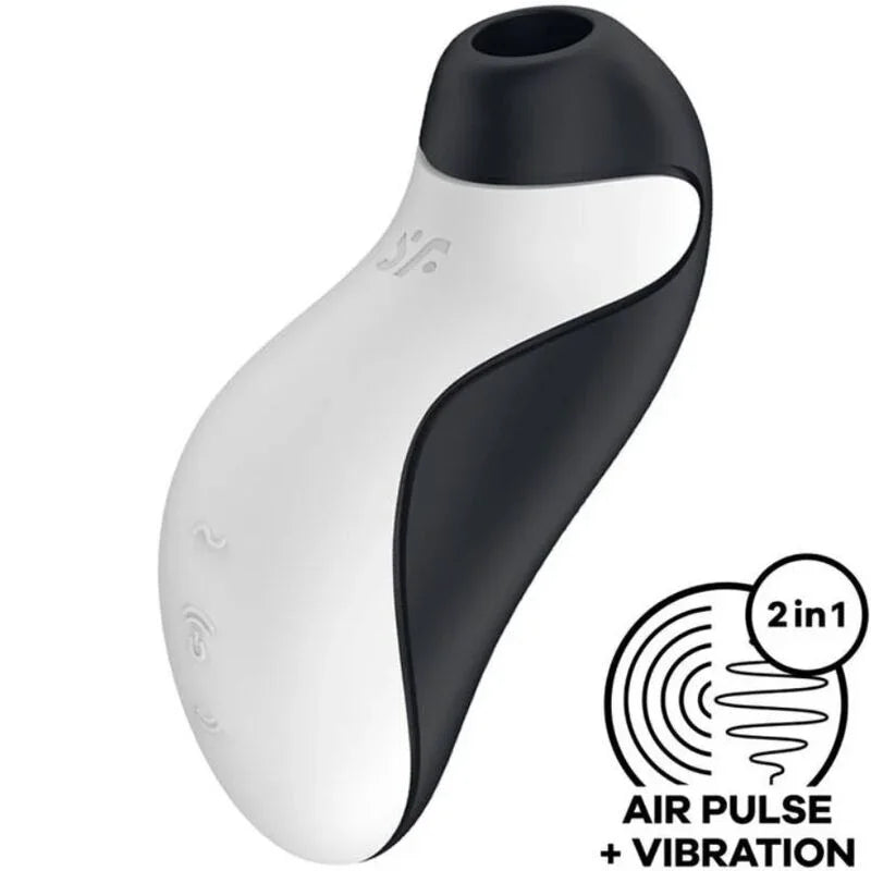 SATISFYER - ORCA AIR PULSE STIMULATOR + VIBRATION - Happytoys Sexshop: online sex shop for Feeling Happy & Easy 😊 - Discreet geleverd