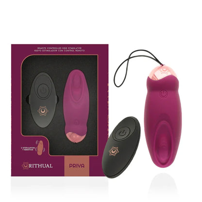 RITHUAL - PRIYA EGG REMOTE CONTROL G-SPOT + VIBRATION - Happytoys Sexshop: online sex shop for Feeling Happy & Easy 😊 - Discreet geleverd