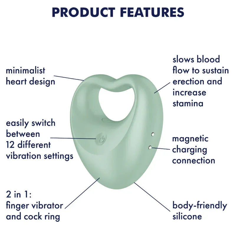 SATISFYER - PERFECT PAIR 3 GREEN - Happytoys Sexshop: online sex shop for Feeling Happy & Easy 😊 - Discreet geleverd