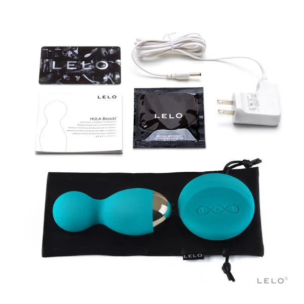 LELO - BADGE BLUE HULA BALLS - Happytoys Sexshop: online sex shop for Feeling Happy & Easy 😊 - Discreet geleverd