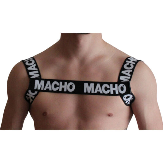 MACHO - DOUBLE BLACK HARNESS - Happytoys Sexshop: online sex shop for Feeling Happy & Easy 😊 - Discreet geleverd