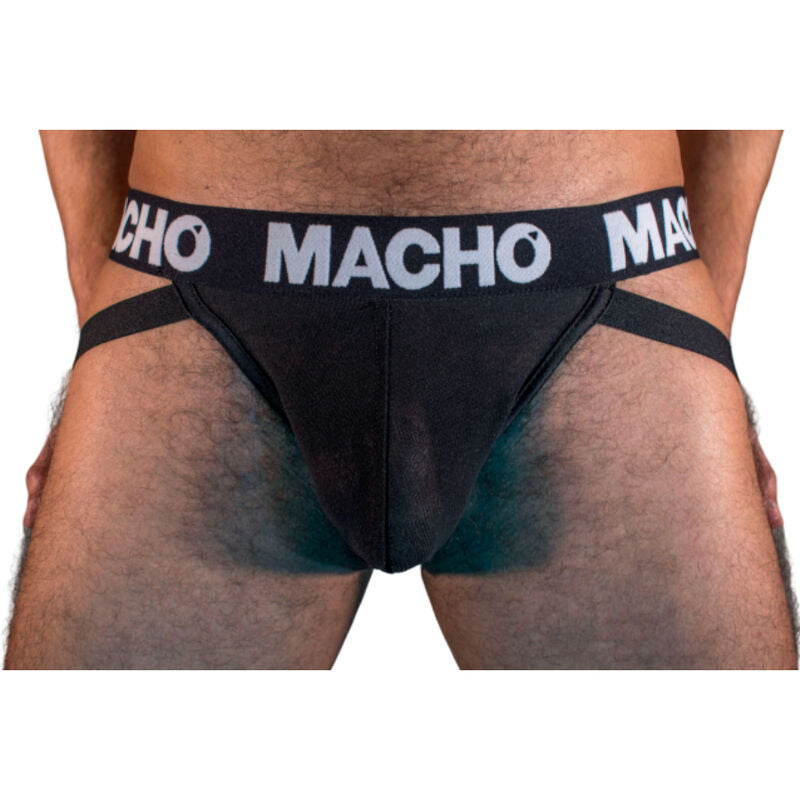 MACHO - MX25NN JOCK BLACK S - Happytoys Sexshop: online sex shop for Feeling Happy & Easy 😊 - Discreet geleverd
