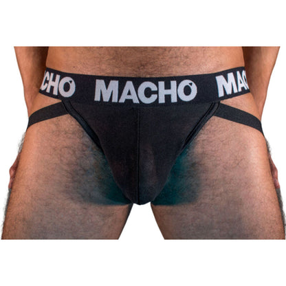 MACHO - MX25NN JOCK BLACK S - Happytoys Sexshop: online sex shop for Feeling Happy & Easy 😊 - Discreet geleverd