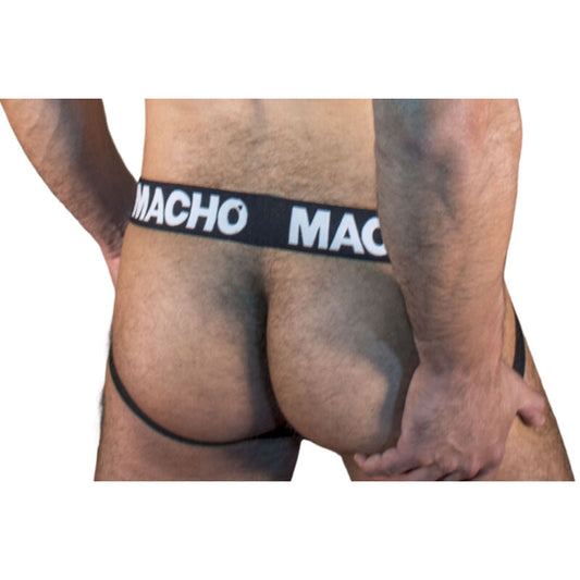 MACHO - MX25NN JOCK BLACK S - Happytoys Sexshop: online sex shop for Feeling Happy & Easy 😊 - Discreet geleverd