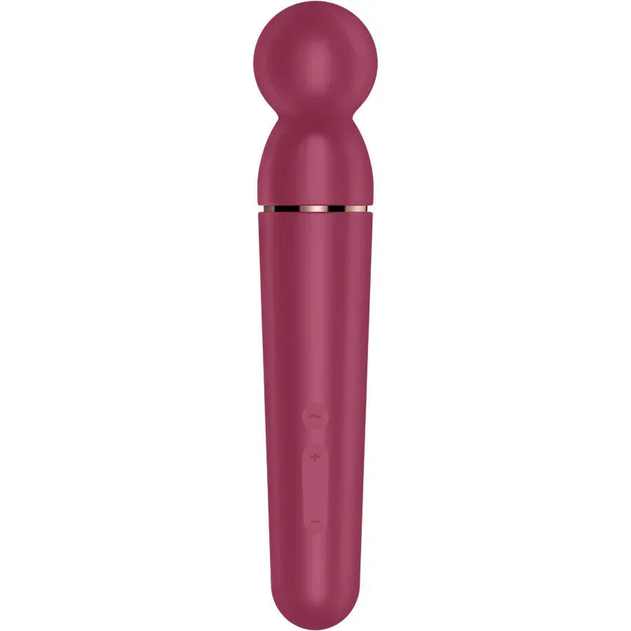 SATISFYER - PLANET WAND-ER VIBRATOR MASSAGER BERRY - Happytoys Sexshop: online sex shop for Feeling Happy & Easy 😊 - Discreet geleverd