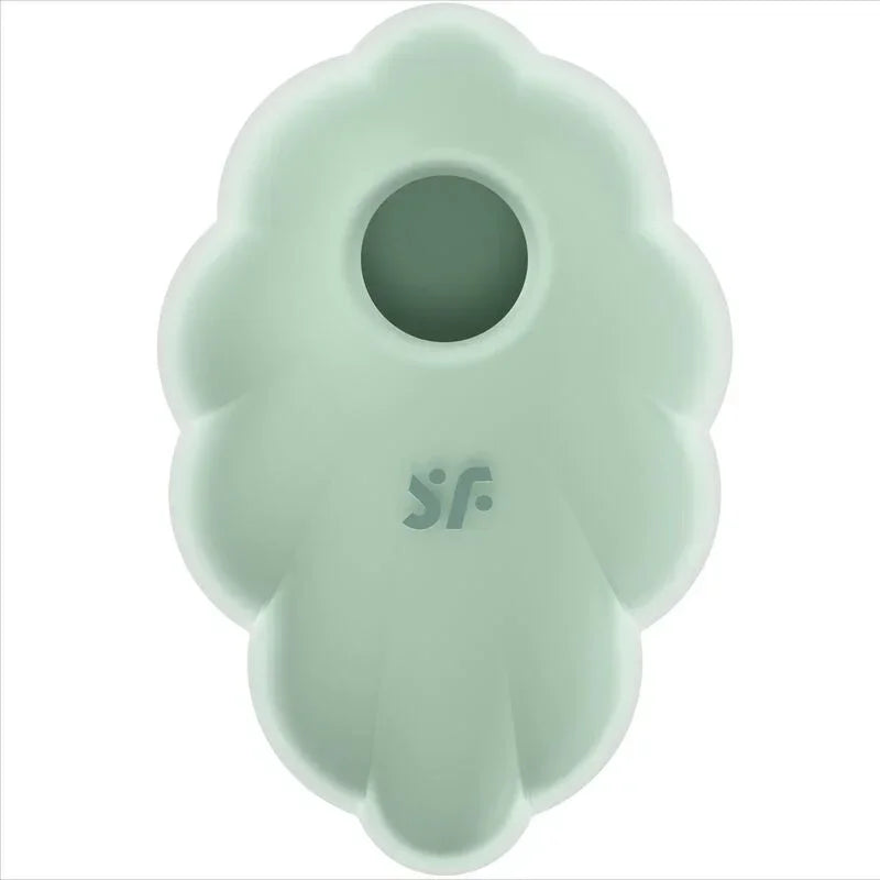 SATISFYER - CLOUD DANCER GREEN AIR PULSE VIBRATOR - Happytoys Sexshop: online sex shop for Feeling Happy & Easy 😊 - Discreet geleverd