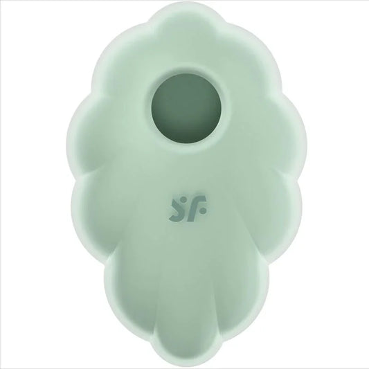 SATISFYER - CLOUD DANCER GREEN AIR PULSE VIBRATOR - Happytoys Sexshop: online sex shop for Feeling Happy & Easy 😊 - Discreet geleverd