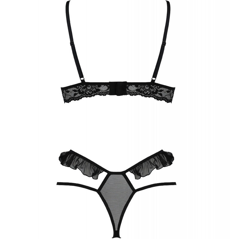 PASSION - DOLLY SET TWO PIECES BLACK S/M - Happytoys Sexshop: online sex shop for Feeling Happy & Easy 😊 - Discreet geleverd