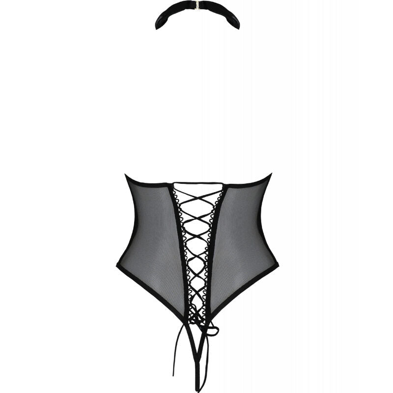 PASSION - TRISHA OPEN BODY BLACK S/M - Happytoys Sexshop: online sex shop for Feeling Happy & Easy 😊 - Discreet geleverd