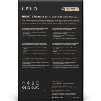 LELO - HUGO 2 GREEN REMOTE CONTROL PROSTATE MASSAGER - Happytoys Sexshop: online sex shop for Feeling Happy & Easy 😊 - Discreet geleverd
