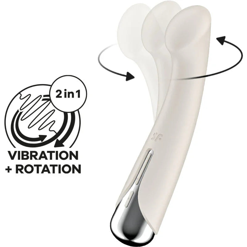 SATISFYER - SPINNING G-SPORT 1 ROTATOR VIBRATOR RED - Happytoys Sexshop: online sex shop for Feeling Happy & Easy 😊 - Discreet geleverd