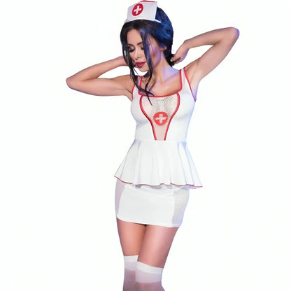 CHILIROSE - CR 4160 COSTUME NURSE TOP & SKIRT S/M - Happytoys Sexshop: online sex shop for Feeling Happy & Easy 😊 - Discreet geleverd