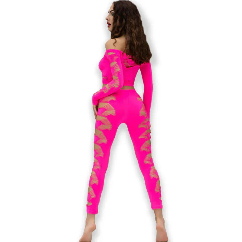 CHILIROSE - CR 4632 TOP & PANT FUCHSIA S/L - Happytoys Sexshop: online sex shop for Feeling Happy & Easy 😊 - Discreet geleverd