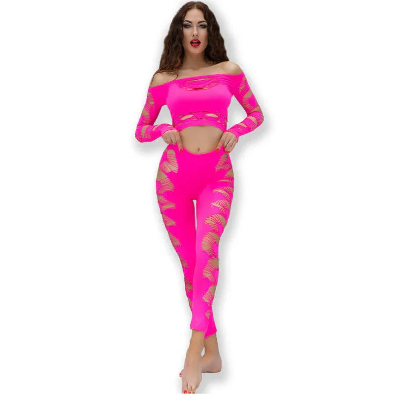 CHILIROSE - CR 4632 TOP & PANT FUCHSIA S/L - Happytoys Sexshop: online sex shop for Feeling Happy & Easy 😊 - Discreet geleverd