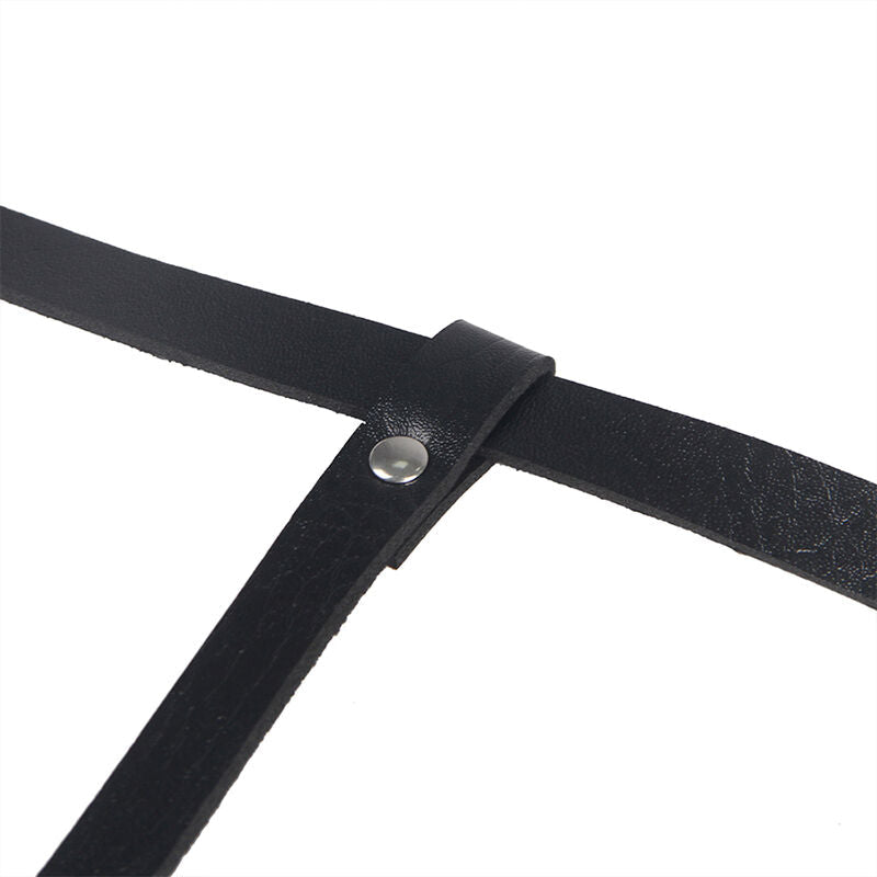 SUBBLIME - LEATHER BODY HARNESS BLACK ONE SIZE - Happytoys Sexshop: online sex shop for Feeling Happy & Easy 😊 - Discreet geleverd