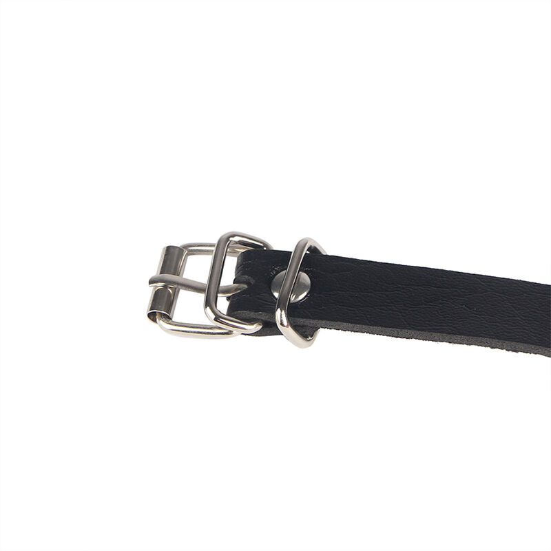 SUBBLIME - LEATHER RING CHAINBELT BLACK ONE SIZE - Happytoys Sexshop: online sex shop for Feeling Happy & Easy 😊 - Discreet geleverd