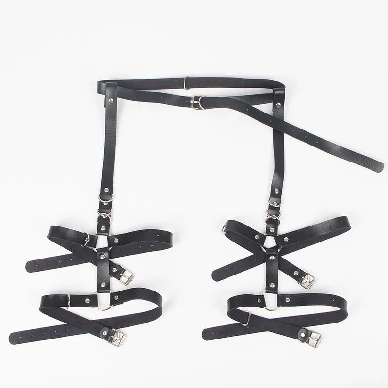 SUBBLIME - GARTER HARNESS WITH RINGS ONE SIZE - Happytoys Sexshop: online sex shop for Feeling Happy & Easy 😊 - Discreet geleverd