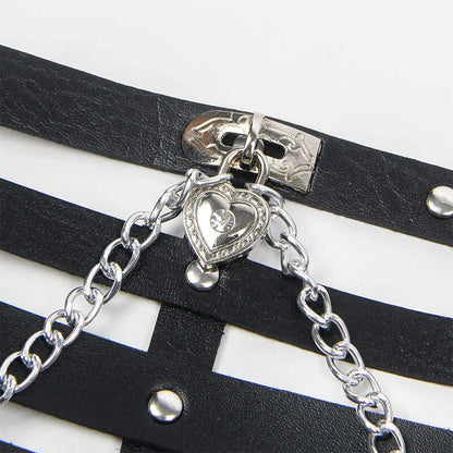 SUBBLIME - CORSET HARNESS WITH CHAINDETAIL ONE SIZE - Happytoys Sexshop: online sex shop for Feeling Happy & Easy 😊 - Discreet geleverd