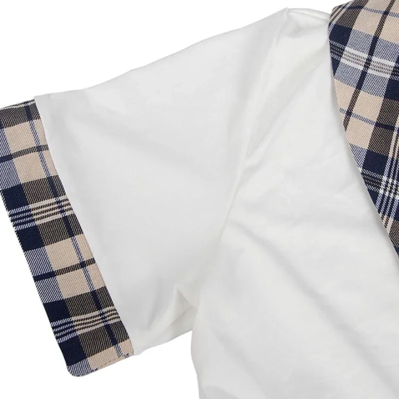 SUBBLIME - SEXY SCHOOLGIRL COSTUME TOP AND SKIRT S/M - Happytoys Sexshop: online sex shop for Feeling Happy & Easy 😊 - Discreet geleverd