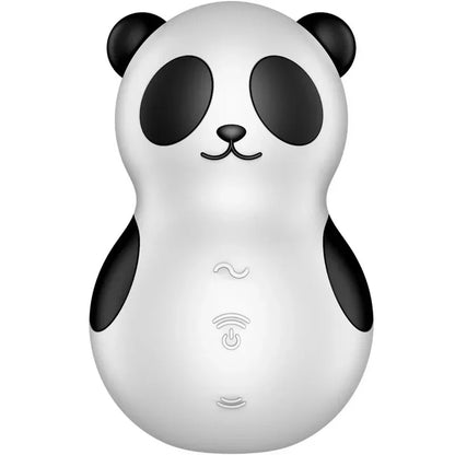 SATISFYER - POCKET PANDA STIMULATOR & VIBRATOR BLACK AND WHITE - Happytoys Sexshop: online sex shop for Feeling Happy & Easy 😊 - Discreet geleverd