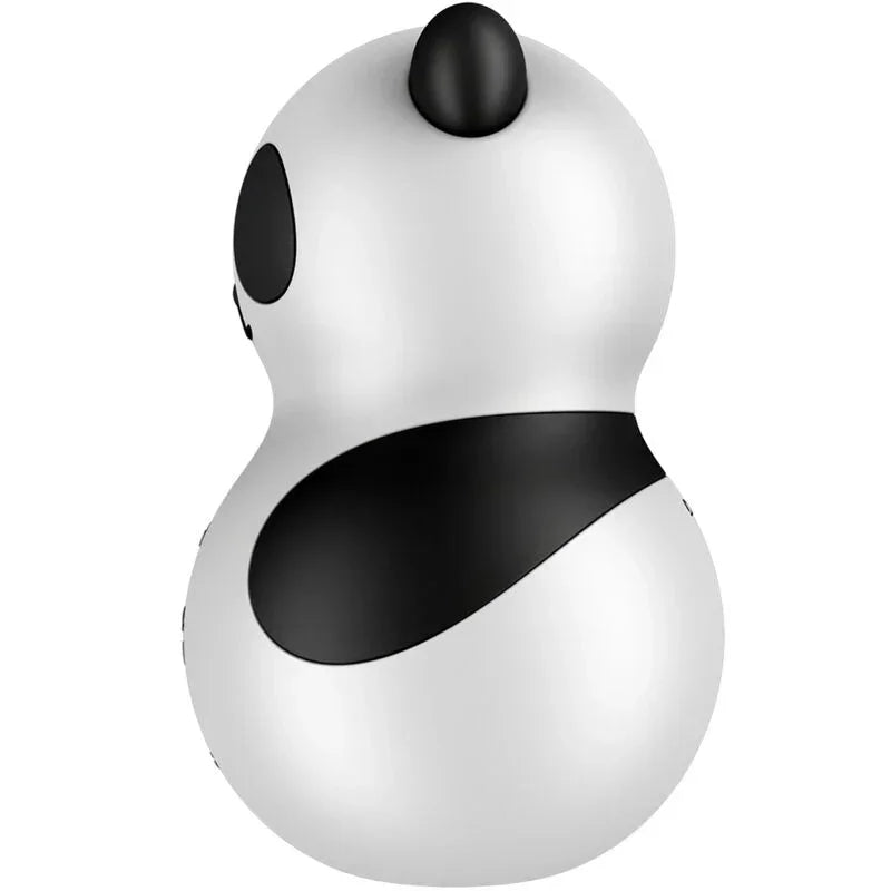 SATISFYER - POCKET PANDA STIMULATOR & VIBRATOR BLACK AND WHITE - Happytoys Sexshop: online sex shop for Feeling Happy & Easy 😊 - Discreet geleverd