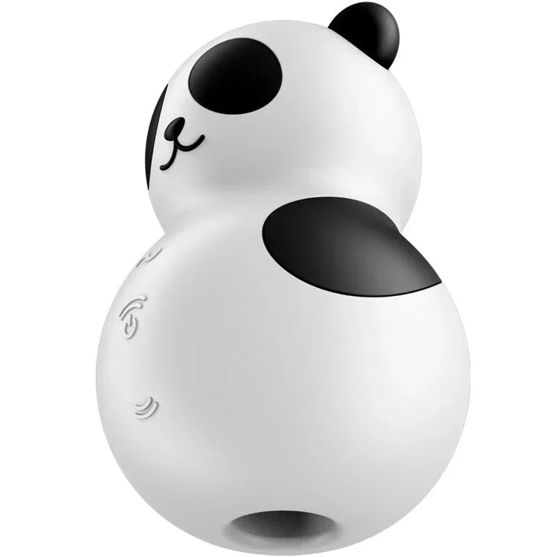 SATISFYER - POCKET PANDA STIMULATOR & VIBRATOR BLACK AND WHITE - Happytoys Sexshop: online sex shop for Feeling Happy & Easy 😊 - Discreet geleverd