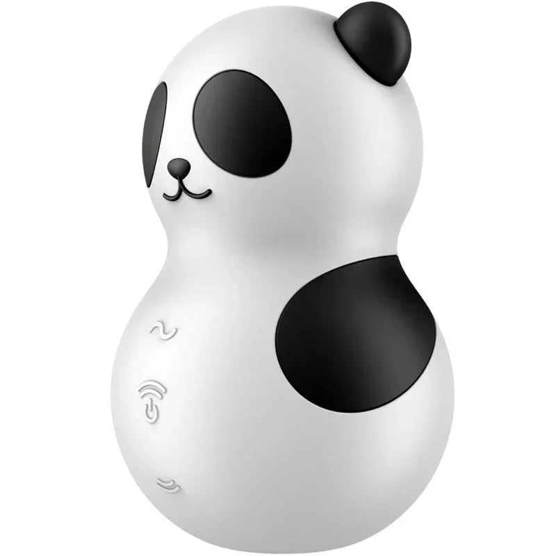 SATISFYER - POCKET PANDA STIMULATOR & VIBRATOR BLACK AND WHITE - Happytoys Sexshop: online sex shop for Feeling Happy & Easy 😊 - Discreet geleverd