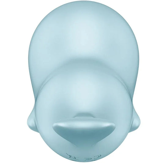 SATISFYER - SASSY SEAL STIMULATOR & VIBRATOR BLUE - Happytoys Sexshop: online sex shop for Feeling Happy & Easy 😊 - Discreet geleverd