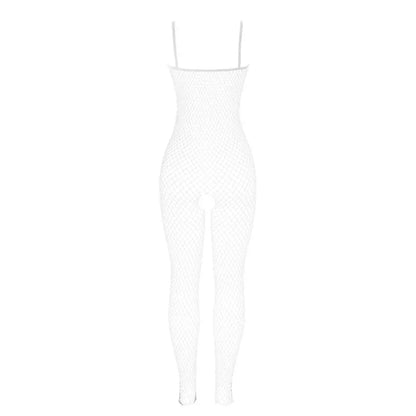 SUBBLIME - 951740 BODYSTOCKING WHITE FISHNET CROTCHLESS WITH BOWS ONE SIZE - Happytoys Sexshop: online sex shop for Feeling Happy & Easy 😊 - Discreet geleverd